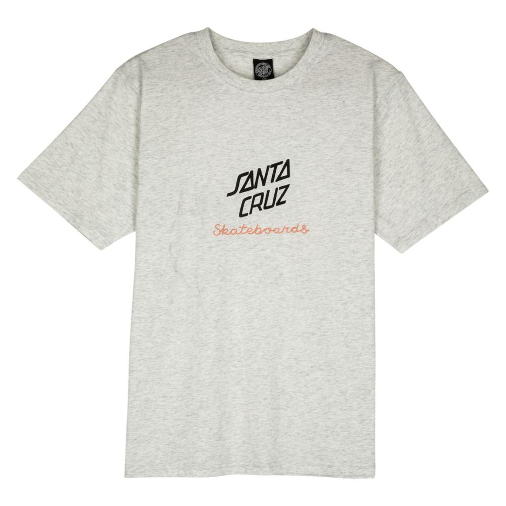 Tee-shirt femme Santa Cruz Singular Script Center Athletic Heather