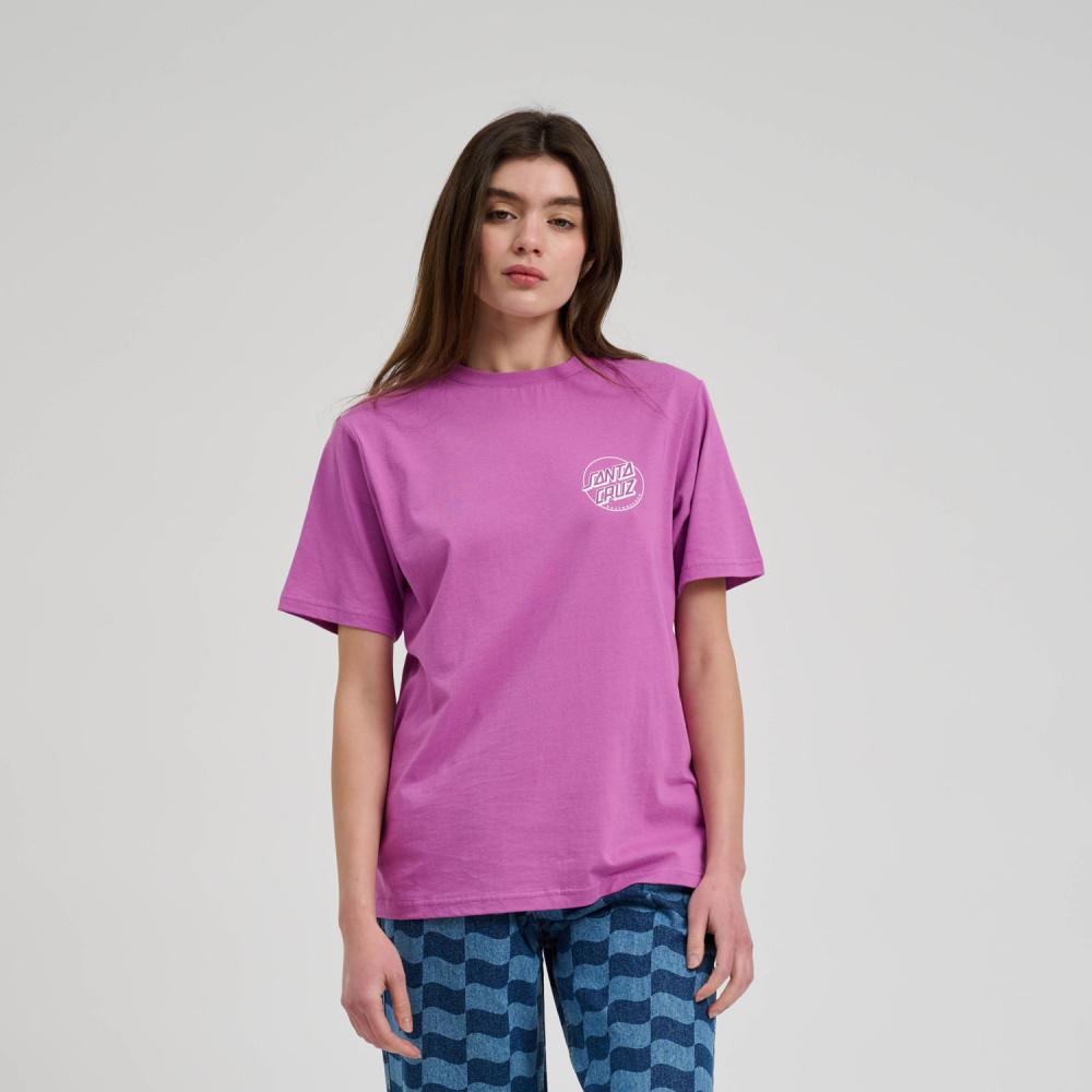Tee-shirt femme Santa Cruz Partial Dot Hyper Violet