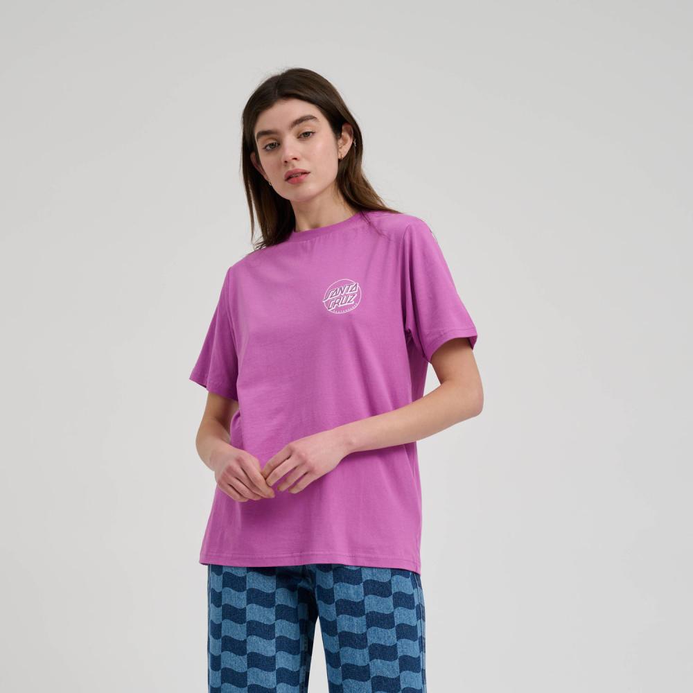 Tee-shirt femme Santa Cruz Partial Dot Hyper Violet