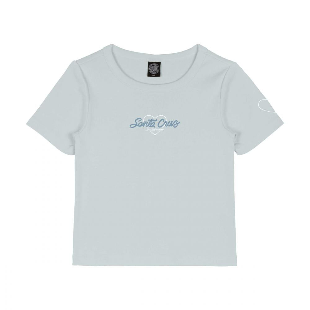 Tee-shirt femme Santa Cruz Love Script Front Mist