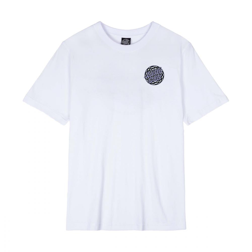 Tee-shirt femme Santa Cruz Field Check Dot White
