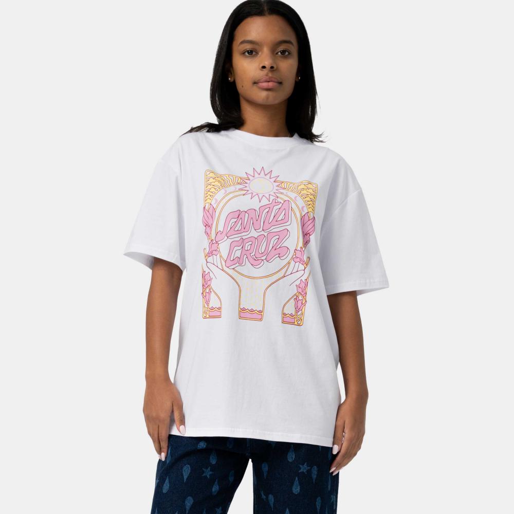Tee-shirt femme Santa Cruz SC Nouveau Front White