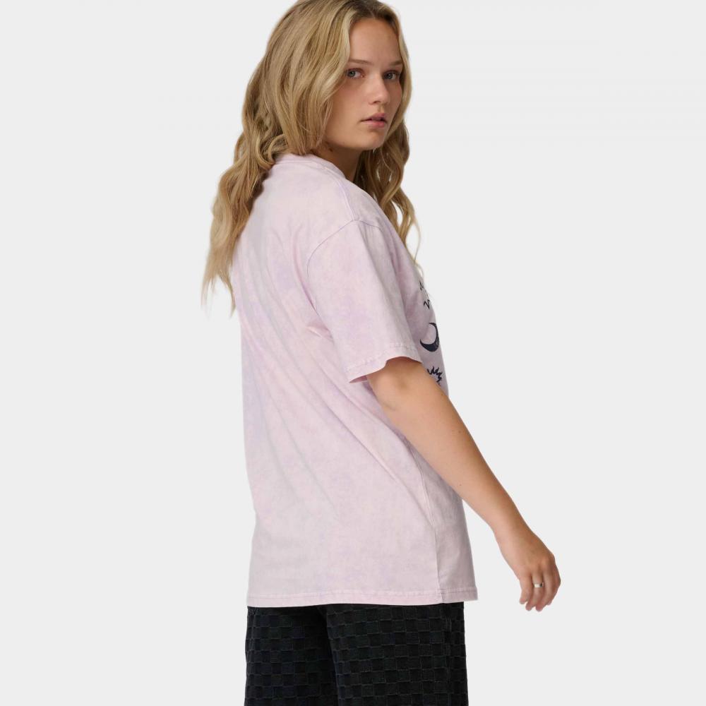 Tee-shirt femme Santa Cruz Sun Stamp Script Lilac Acid Wash
