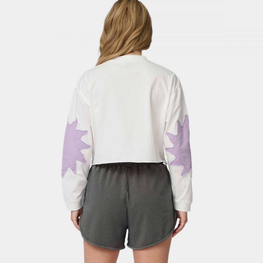 Tee-shirt manches longues femme Santa Cruz Sun Daze Patch White