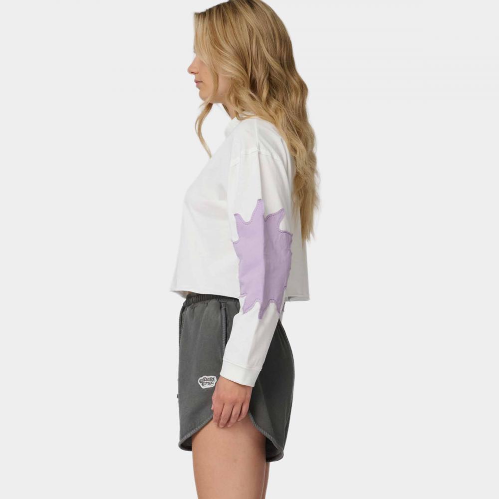 Tee-shirt manches longues femme Santa Cruz Sun Daze Patch White