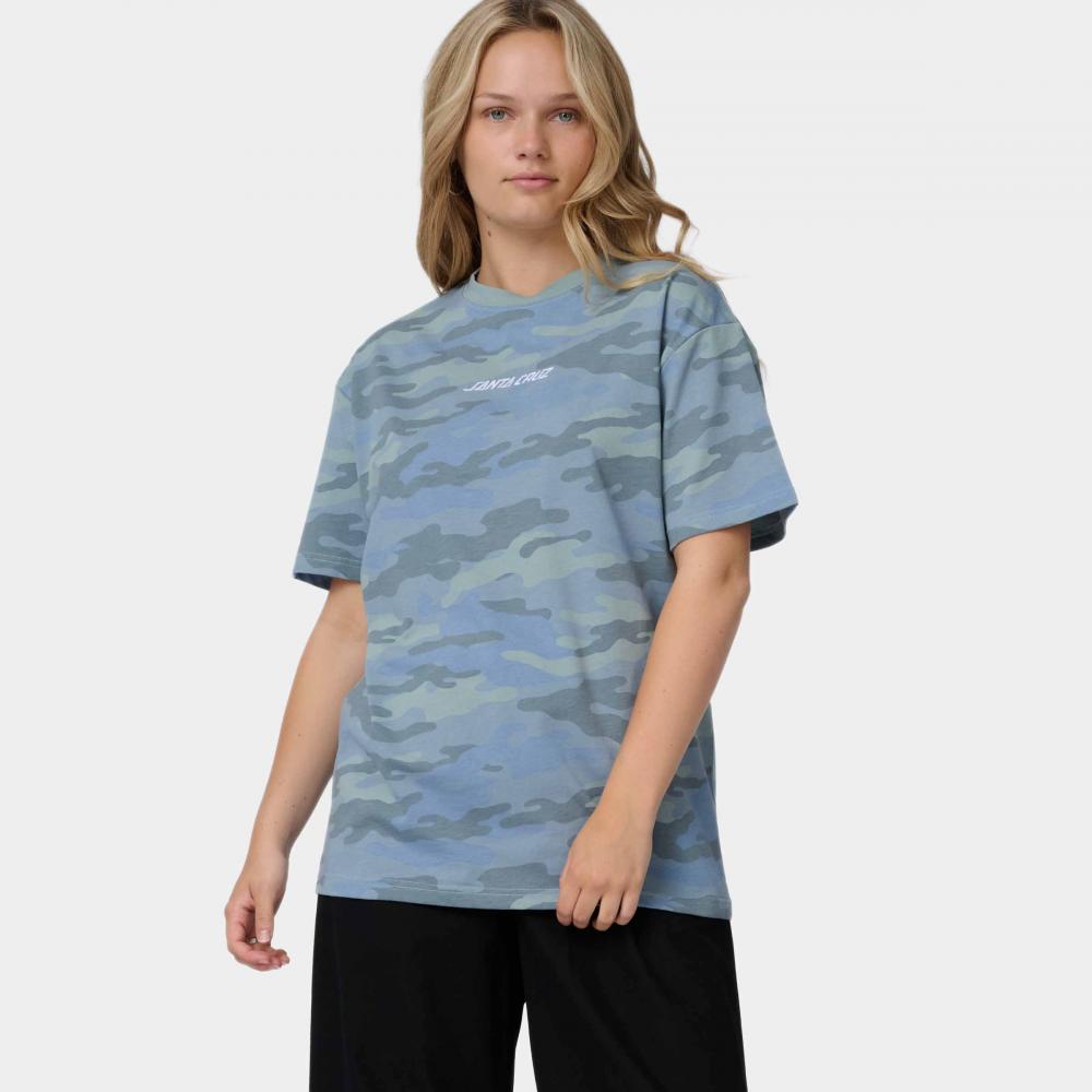 Tee-shirt femme Santa Cruz Strip Emb Blue Camo
