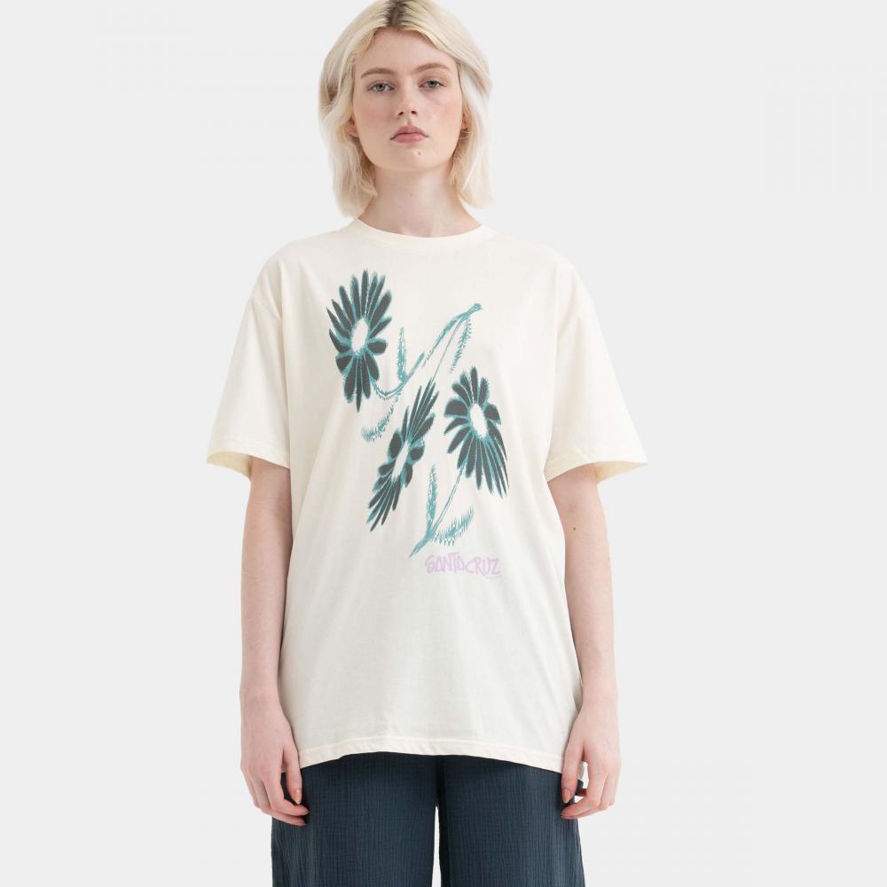 Tee-shirt femme Santa Cruz Dizzy Daisy Front Unbleached Cotton