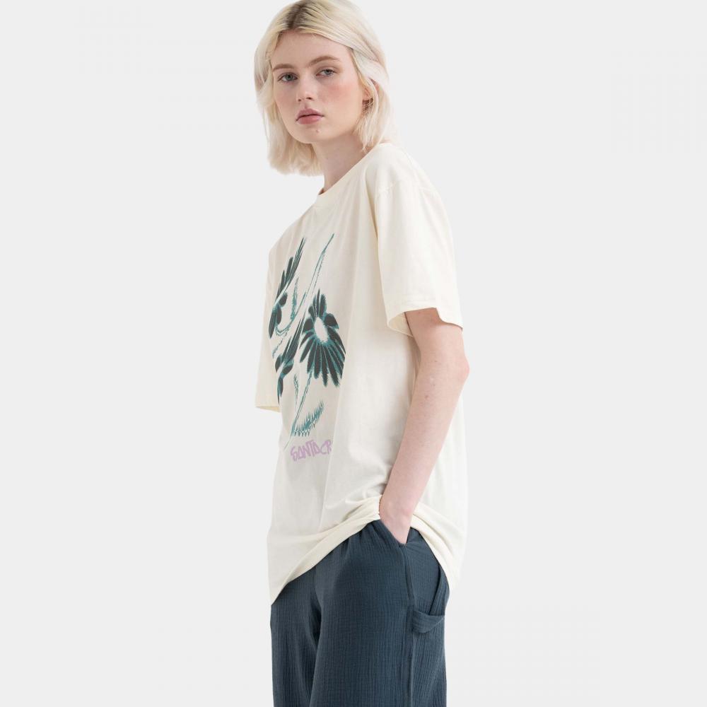 Tee-shirt femme Santa Cruz Dizzy Daisy Front Unbleached Cotton