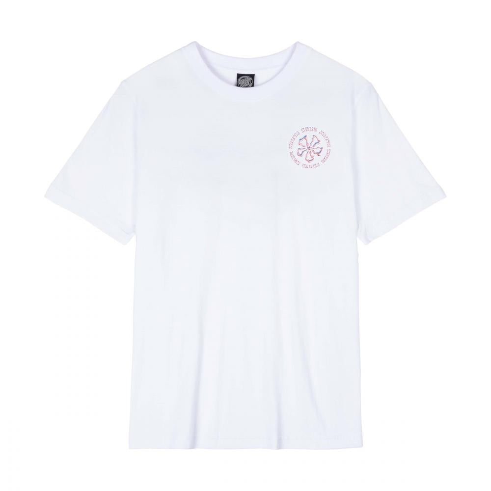 Tee-shirt femme Santa Cruz Chrome Ringed Flower White