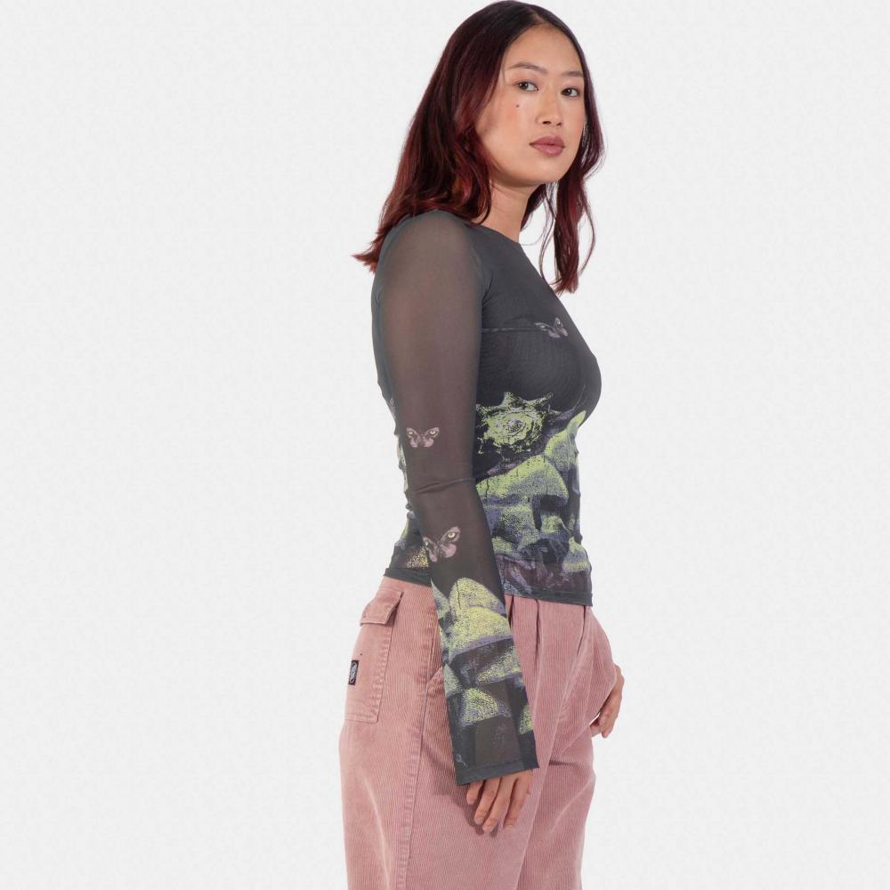Tee-shirt manches longues femme Santa Cruz Strip Boat Neck Night Visions