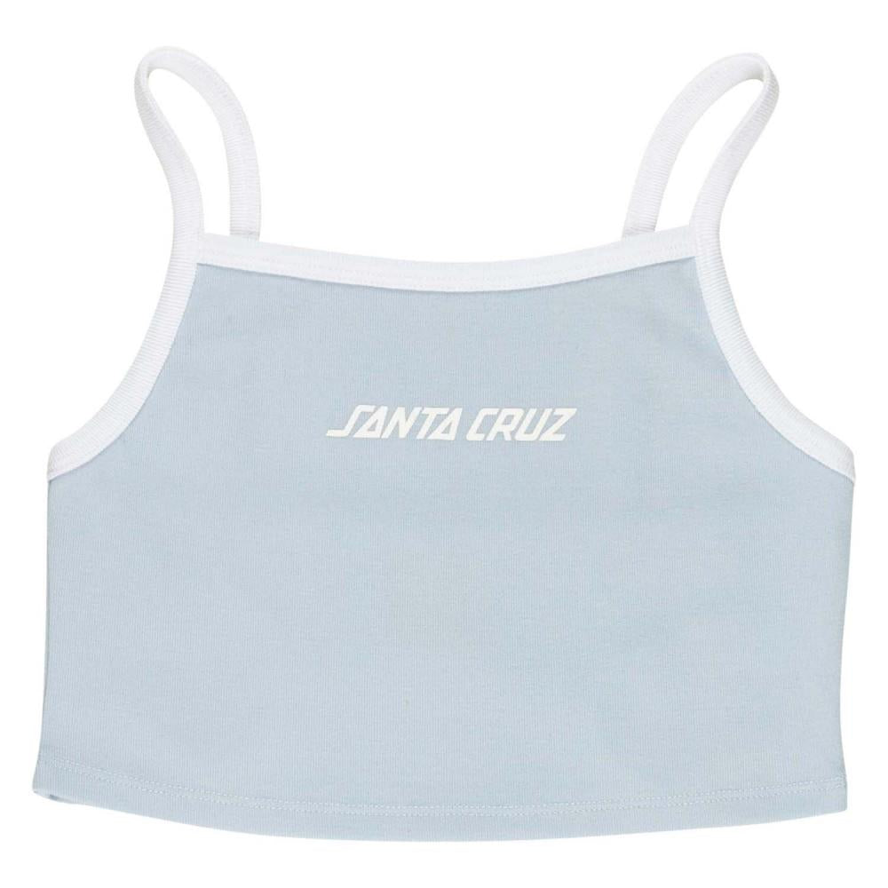 Gilet femme Santa Cruz Strip Contrast Fresh Blue / White