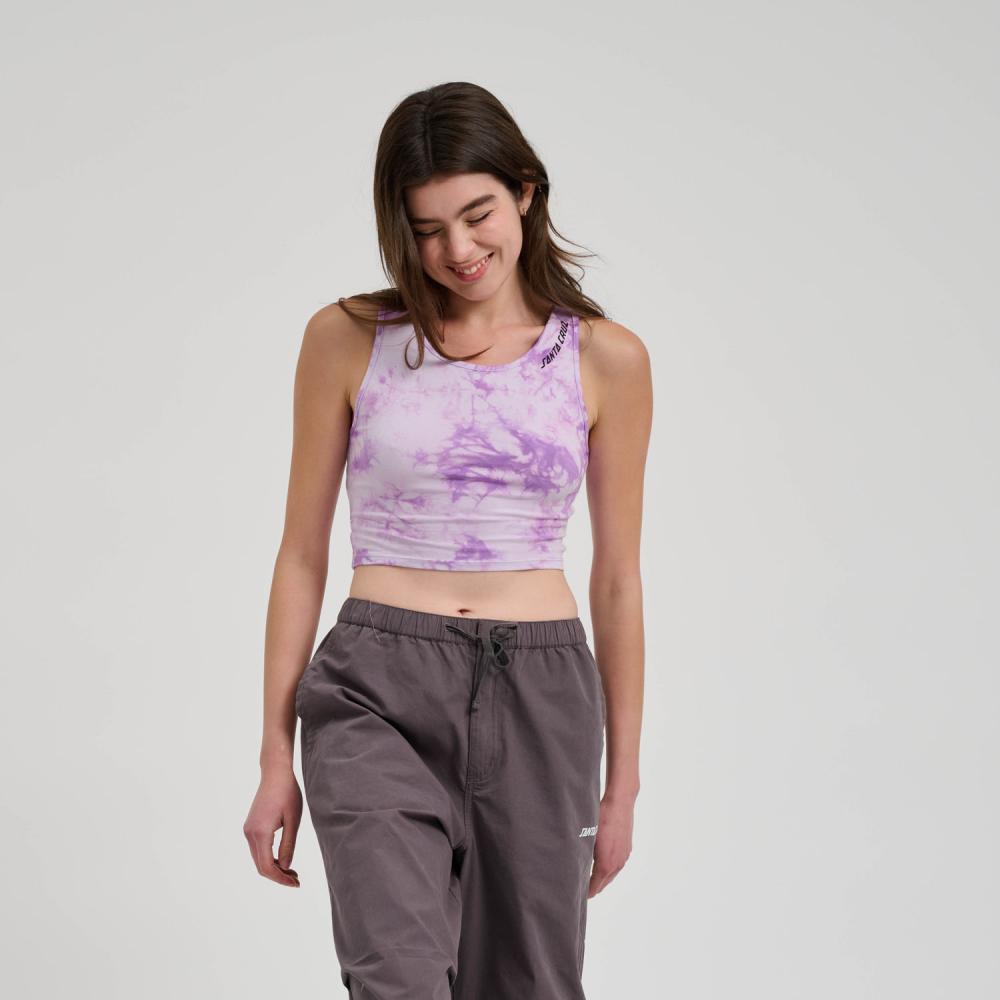 Gilet femme Santa Cruz Strip Crossover Back Lavender Tie Dye