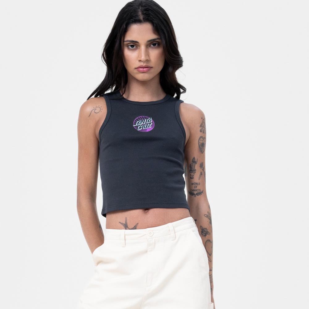 Débardeur femme Santa Cruz Retreat Dot Black Wash