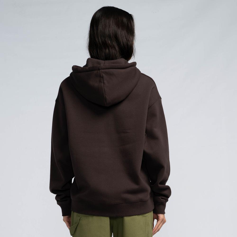 Sweat zippé à capuche femme Santa Cruz Singular Script Front Ground Coffee