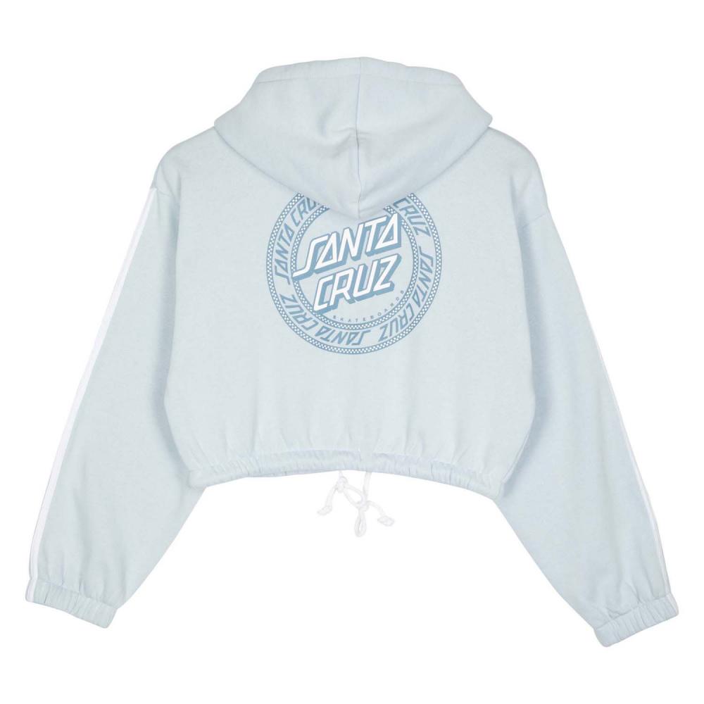 Sweat zippé à capuche femme Santa Cruz Check Outline Ringed Dot Fresh Blue