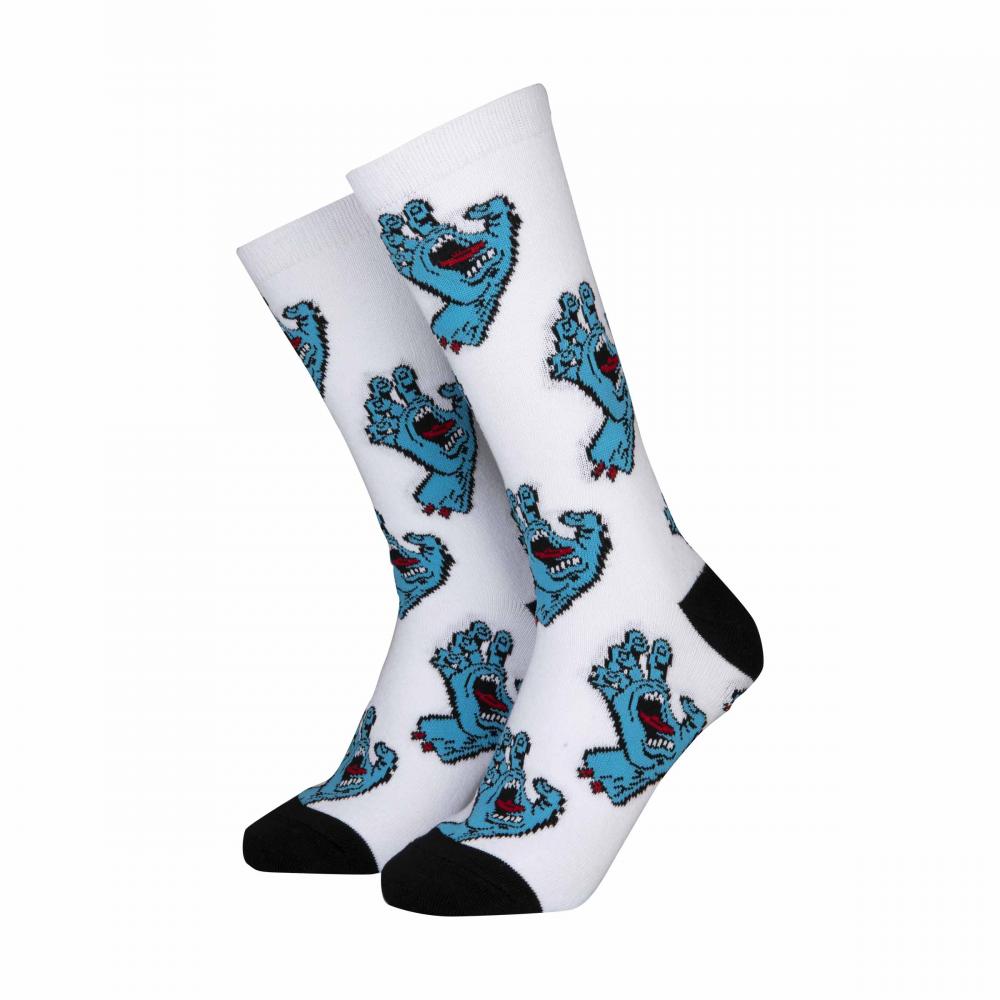 Chaussettes enfant Santa Cruz Multi Hand (lot de 2) White & Black