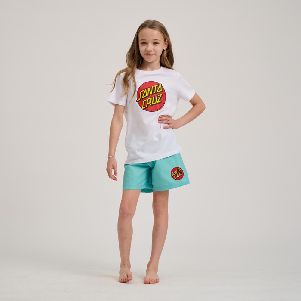 Short de bain enfant Santa Cruz Classic Dot Pool Blue