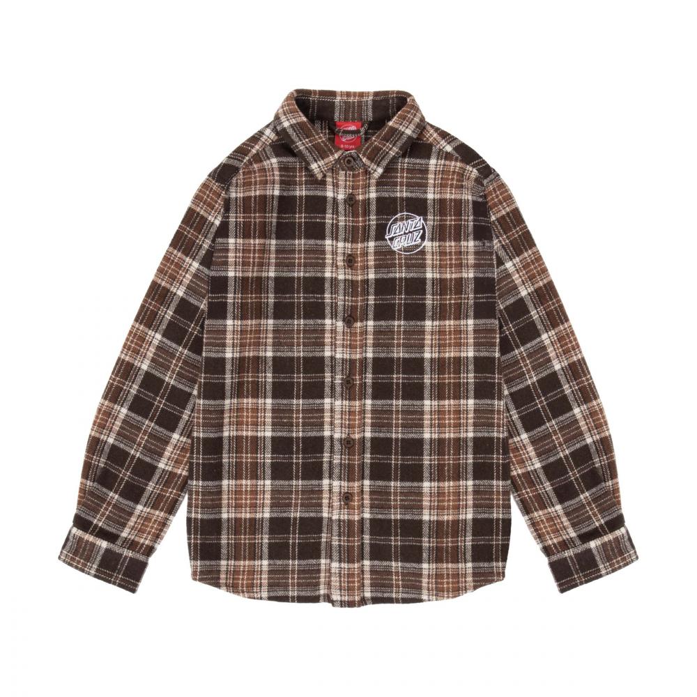 Chemise enfant Santa Cruz Chopper Brown Check