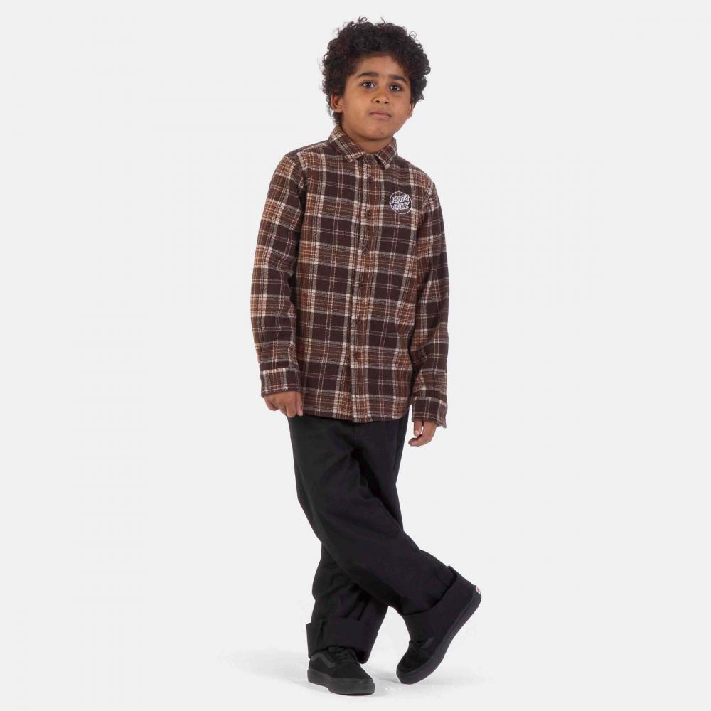 Chemise enfant Santa Cruz Chopper Brown Check
