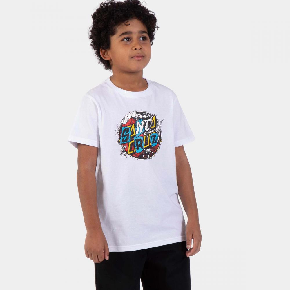Tee-shirt enfant Santa Cruz Pay Off Dot Front White