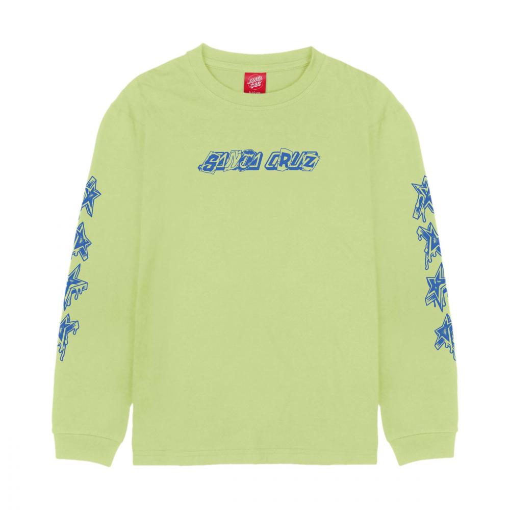 Tee-shirt manches longues enfant Santa Cruz Pay Off Strip Green Glow