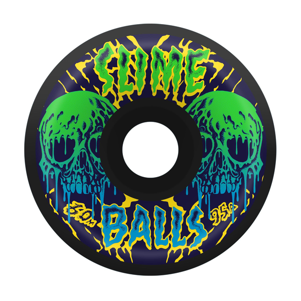 Slime Balls Wheels (Jeu De 4) 60Mm Skull Vomits Black 95A