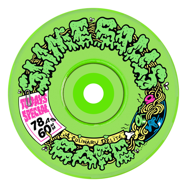 Slime Balls Wheels (Jeu De 4) 60Mm Sb Cafe Light Ups Grn 78A