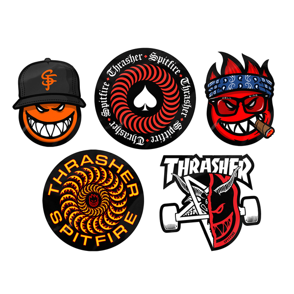 Spitfire Sticker Thrasher Sticker Pack
