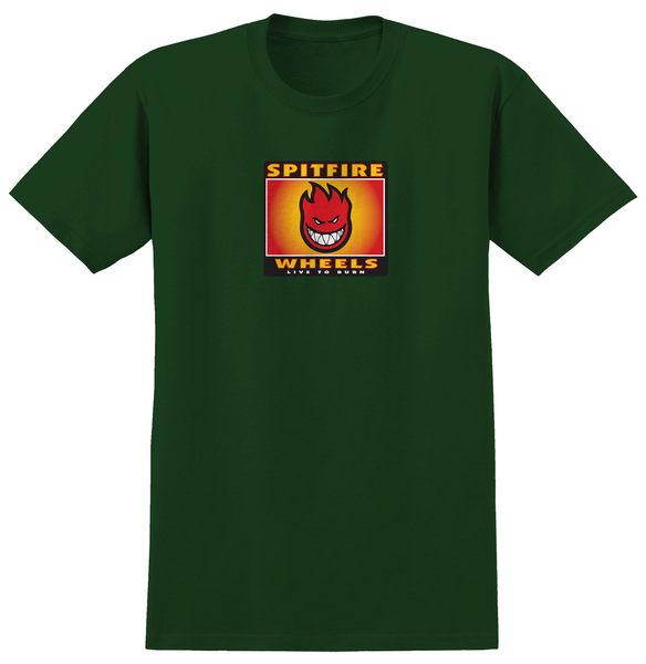 Tee-shirt Spitfire Bighead Box SS Forest