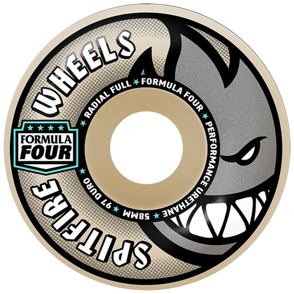 Spitfire Wheels (Jeu De 4) 58Mm F4 97D Radial Full Natural