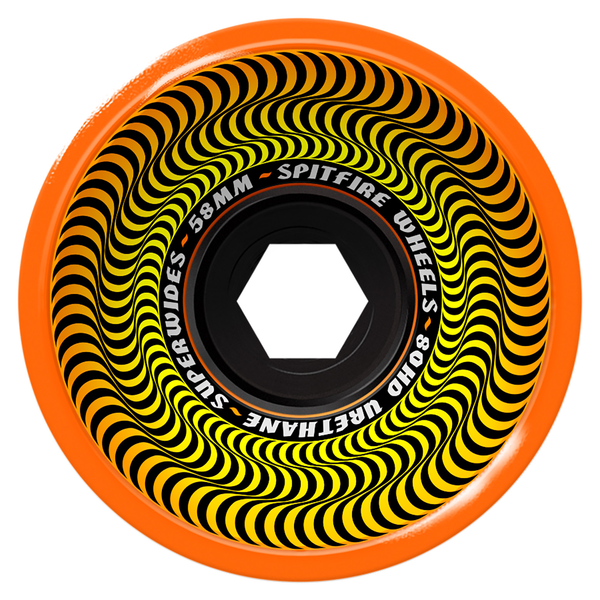 Spitfire Wheels (Jeu De 4) 58Mm 80Hd Superwides Orange