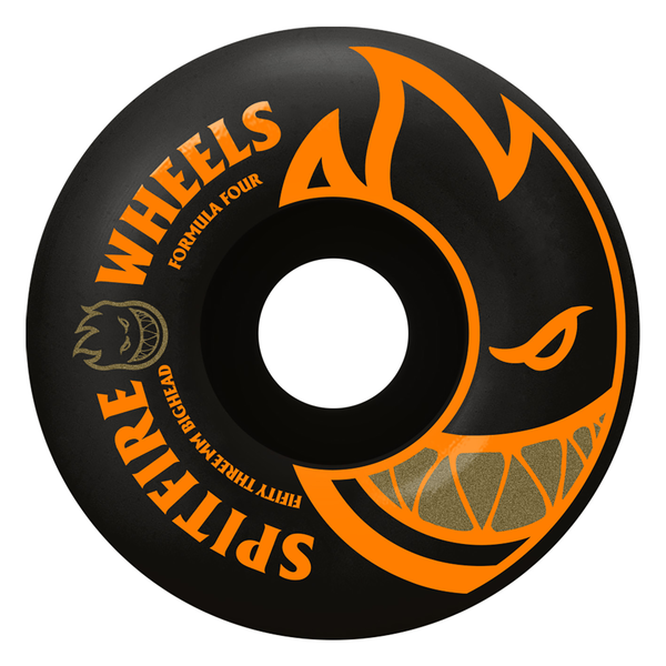 Spitfire Wheels (Jeu De 4) 53Mm F4 99D Black Orange Bighead