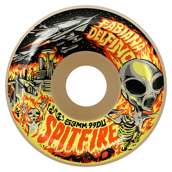 Spitfire Wheels (Jeu De 4) 53Mm F4 99D Fabiana Invasion Cncl