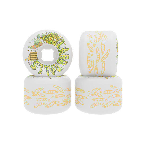 Roues de skate Slime Balls 56 mm Balls Hitz White Full Combo 99A
