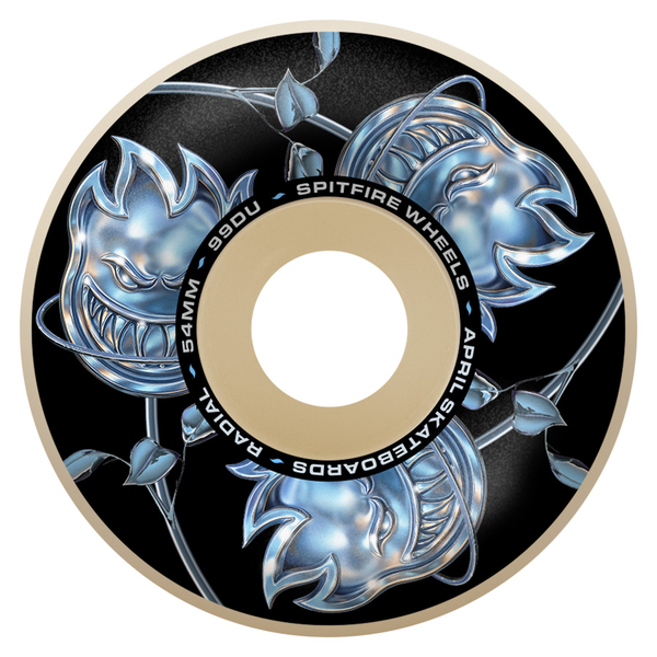 SPITFIRE WHEELS (JEU DE 4) 54MM F4 99D APRIL BIGHEAD ROSE