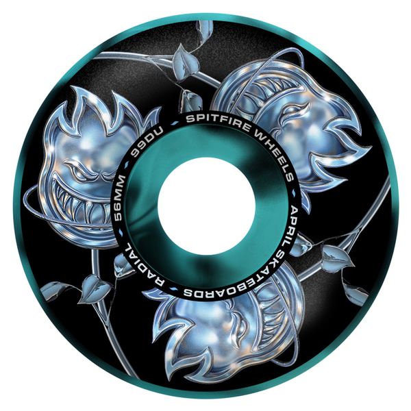 SPITFIRE WHEELS (JEU DE 4) 56MM F4 99D APRIL BIGHEAD ROSE