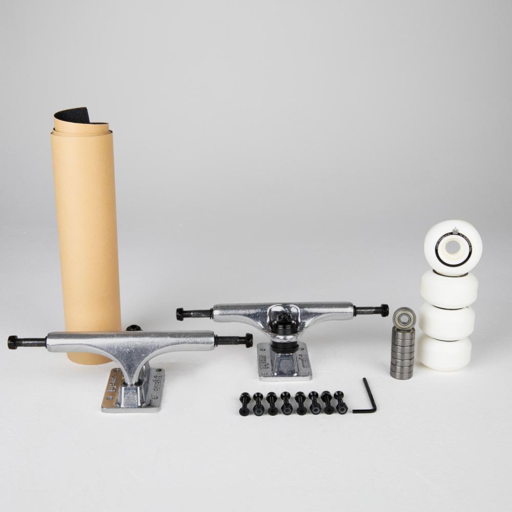 Kit trucks et roues Sushi 6/8.5 DLX Silver avec 54mm