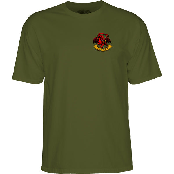 Powell T-Shirt Cab Dragon Ii Ss Military Green