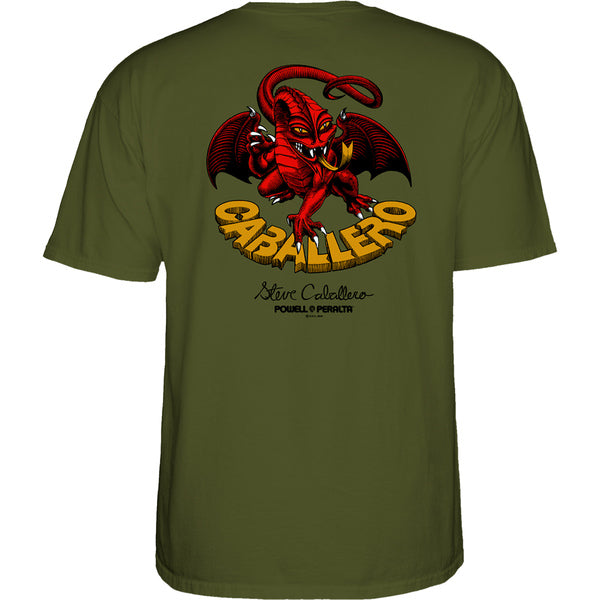Powell T-Shirt Cab Dragon Ii Ss Military Green