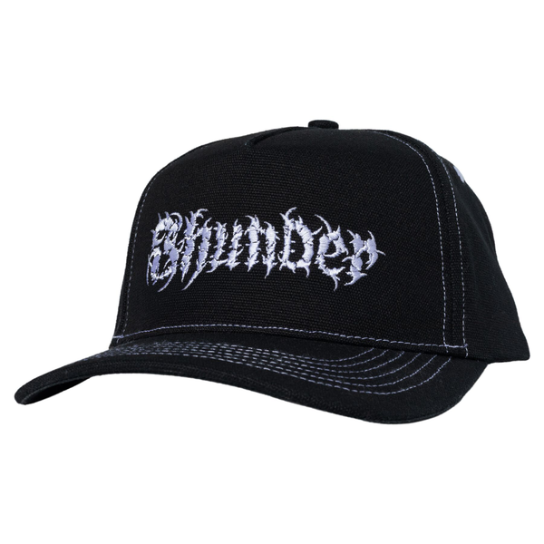 Casquette snapback Thunder Vertebrae Script Black Black White