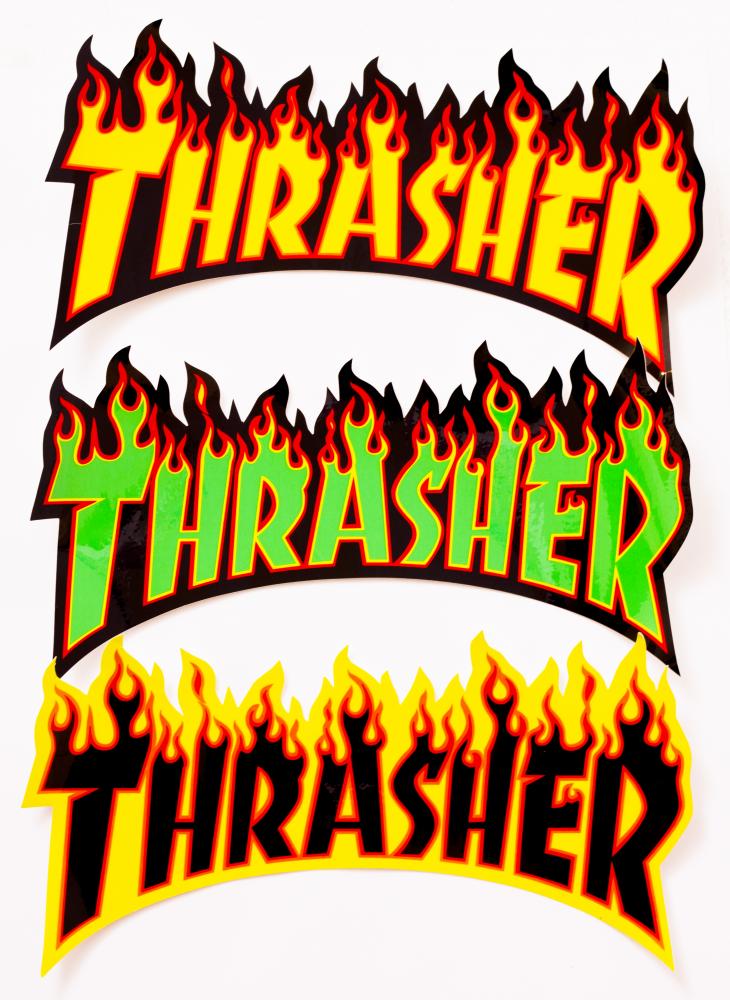 Thrasher Stickers (Uk) Flame Logo Large