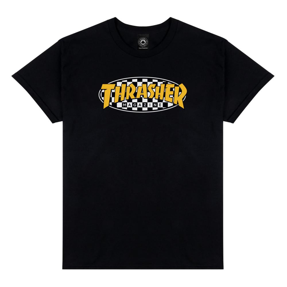 Thrasher T-Shirt (Uk) Checkered Oval