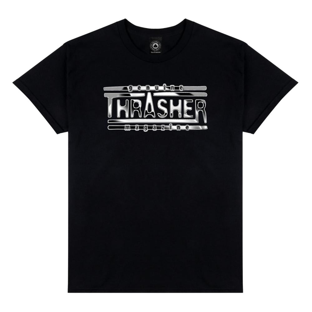 Thrasher T-Shirt (Uk) Chrome Genuine