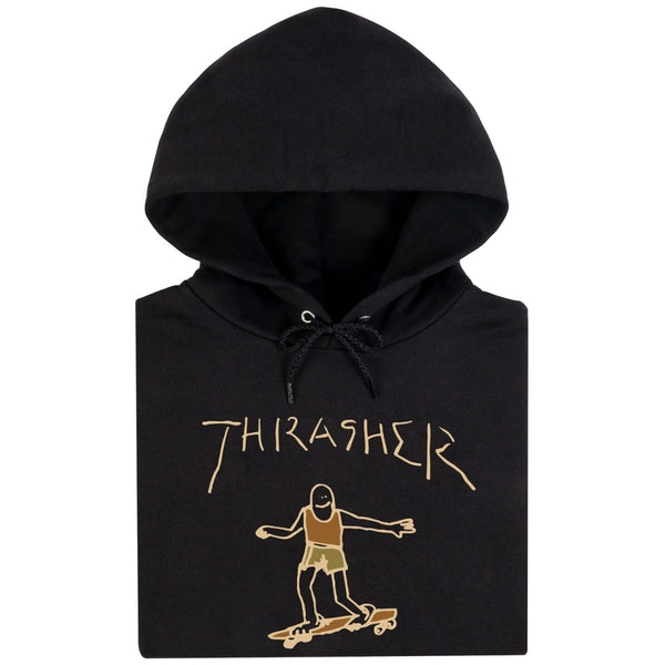 Thrasher Sweat Gonz Hood Black Brown