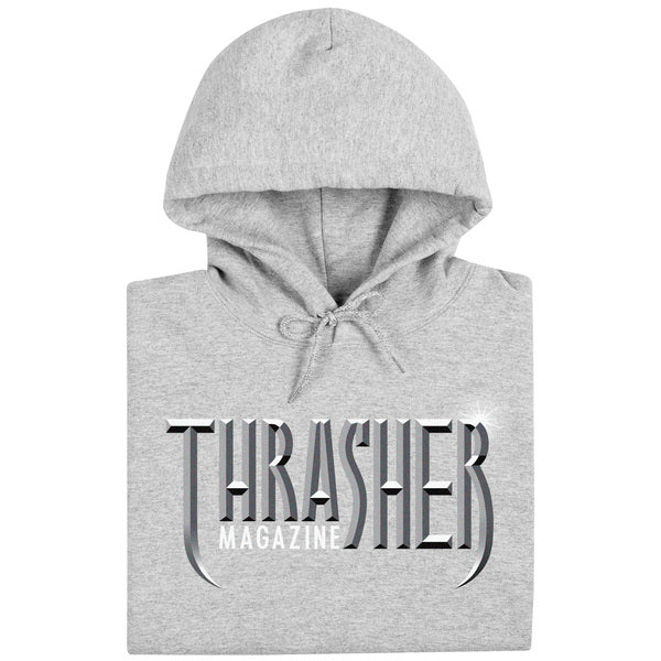 Thrasher Sweat Gothic Hood Grey