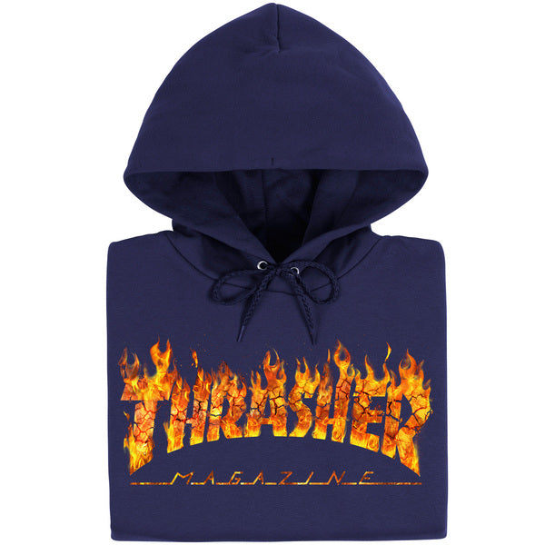 Thrasher Sweat Inferno Hood Navy