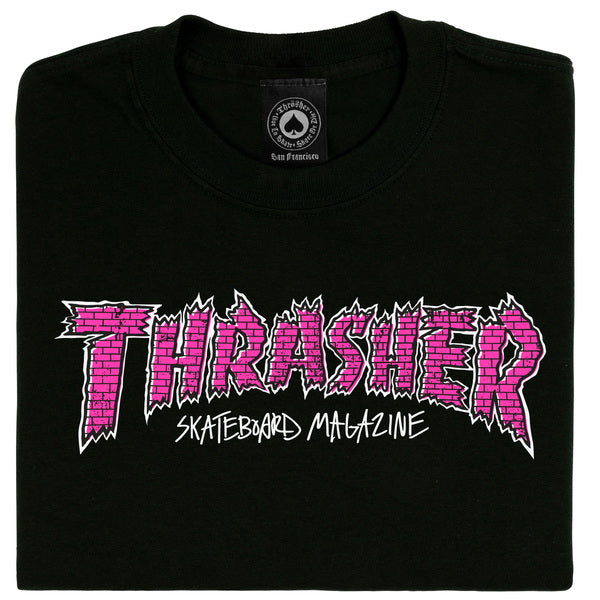 Thrasher T-Shirt Brick Black