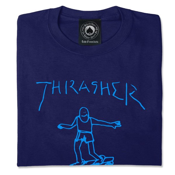 Thrasher T-Shirt Gonz Navy Light Blue