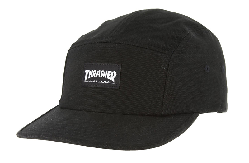 Thrasher Cap 5 Panel Black