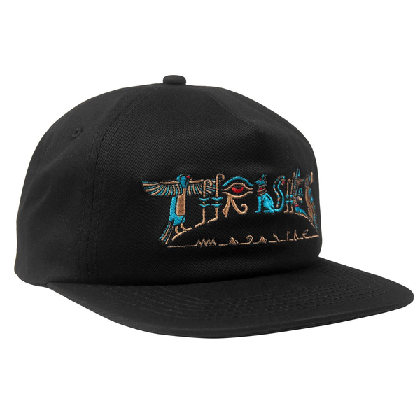 Thrasher Cap Hieroglyphics Snapback Black